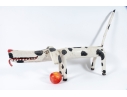 Miguel Rodriguez Carved And Painted Wooden Dog, “Santa Fe Dog's Don't Care”, 1993