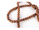 Long Strand Of Chinese Carved Wooden Prayer Beads
