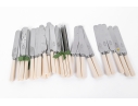 Set Of 29 English Sheffield Dinner Knives With Celluloid Handles