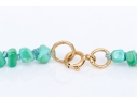 Lovely Narrow Strand Of Tumbled Turquoise Beads, With 14k And 18k Findings
