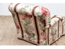 Custom Upholstered Club Chair With Ottoman