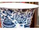 Pair Of Chinese Porcelain Vases With Jar And Vessel Decoration