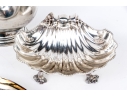 Collection Of Four Shell Form Silverplate Table Wares