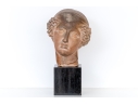 Neoclassical Terracotta Head On Stand