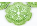 Set Of Twelve Portuguese Naturalistic Cabbage Plates