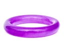 Purple Jade Small Diameter Slip On Bangle Bracelet, See Conditions