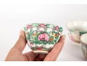 20th Century Chinese Famille Rose Porcelain Teapot And Cups