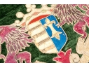 Pair Of Accent Pillows With Heraldic Motifs