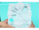 Tiffany & Co. Crystal Box With Bow And A Tiffany Box 