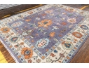HAND KNOTTED INDIAN OUSHAK ROOM SIZE CARPET - 11' 10