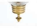 Elegant Glass And Brass Pendant Light