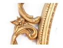 Fabulous Double Form Carved Gilt Wood And Gesso Double Form Mirror