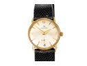 Hamilton 14k Yellow Gold Vintage 30mm Mechanical Strap Watch, Silvered Dial