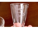 Set Of Nineteen Shot And Double Shot Glasses, Monogrammed