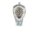 Chinese Republic Period Porcelain Vase With Applied Floral Decoration