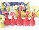 Collection Of Twelve Ceramic Floral Form Bud Vases