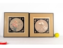 Pair Of Framed Chinese Floral/Butterfly Prints