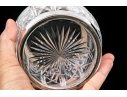 Antique Cut Glass And Silverplate Biscuit Jar