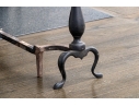 Pair Of Brass And Iron Andirons