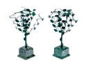 Pair Of Two's Company Inc. Handmade Topiary Form Epergnes