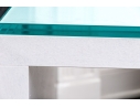 Pair Of Glass Top Accent Tables