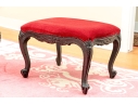Pair Of Custom Upholstered Louis XV Style Stools