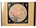 Pair Of Framed Chinese Floral/Butterfly Prints