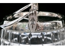 Three Antique Cut Glass And Silverplate Biscuit Jars 