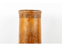 Carved Asian Bamboo Brush Vase