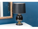 Pair Of French Black And Gilt Finished Table Lamps