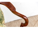 Pair Of Custom Upholstered Mahogany Swan Neck Armchairs