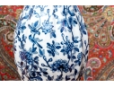 Pair Of Decorative Blue And White Porcelain Vases