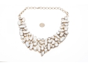 Impressive Sterling Buroque Pearl And Quartz Festooned Necklace