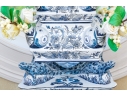 Impressive Blue And White Delft Style Ceramic Tulipiere