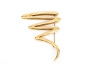 Tiffany & Co. 18k Yellow Gold Paloma Picasso Iconic Jumbo Graffiti Squiggle Brooch, With Box