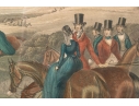 19th Century English Color Equestrian Etching, Moore's Tally Ho: To The Sports, The Noble Tips