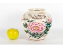 Japanese Hand-Painted Peony Flower Vase