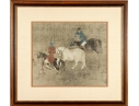 Framed Print “Tribute Horses” After Yuan Dynasty Painting