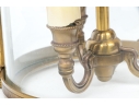 Quality Brass Three Light Cieling Mounted Chandlier