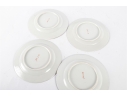 Set Of Four Hand-Painted Japanese Porcelain Plates 