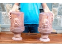 Highly Decorative Carved Stone Lidded Stone Vessels