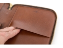 Louis Vuitton Brown Monogram Small Leather Zip Folio Pouch