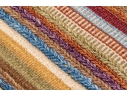 Hand Woven Wool Carpet, Striped Pattern, 7'-5