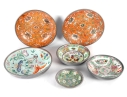 Collection Of Japanese Porcelain Bowls Decorated In Hong Kong