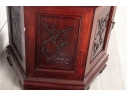 Chinese Carved Hexagonal Cabinet