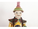 Vintage 15” Chinese Porcelain Emperor Statues