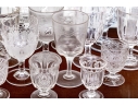 Assembled Collection Of Eighteen Glass Goblets