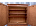 Antique Federal Mahogany Inlaid Linen Press