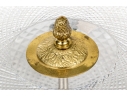Cut Crystal And Brass Pendant Light