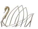 Decorative Swan Form Magazine Rack